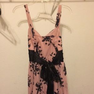 Pink and Black Dress